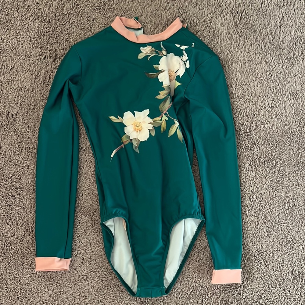 Cloud and Victory mock neck leotard